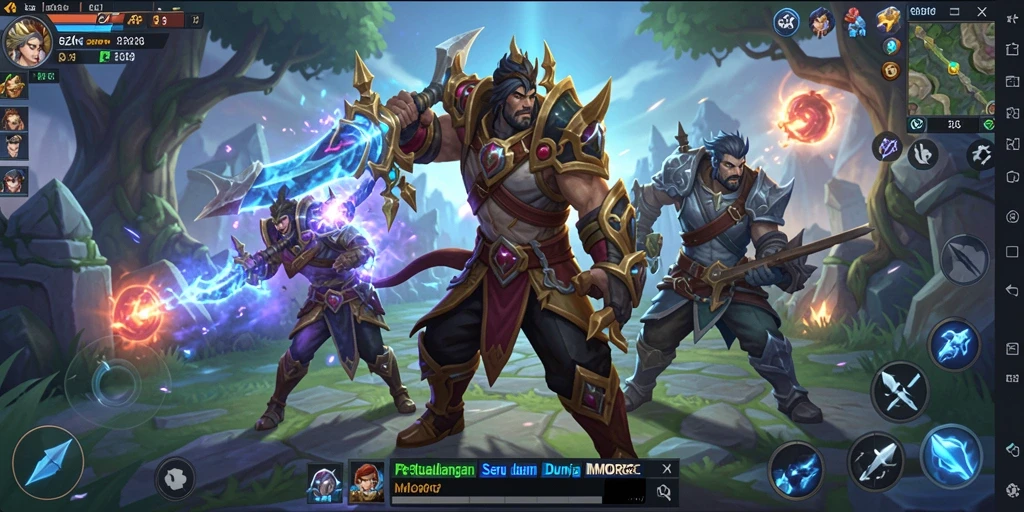 Tampilan gameplay memukau dari 5ZK dalam dunia MMORPG.
