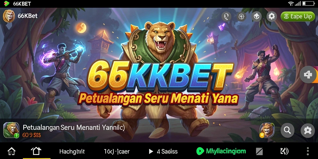 Tangkapan layar gameplay 66KBET yang menunjukkan aksi petualangan seru.