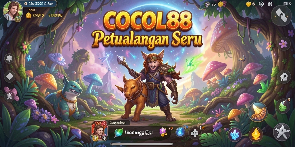 Screenshot utama COCOL88 menampilkan aksi seru dalam gameplay petualangan.