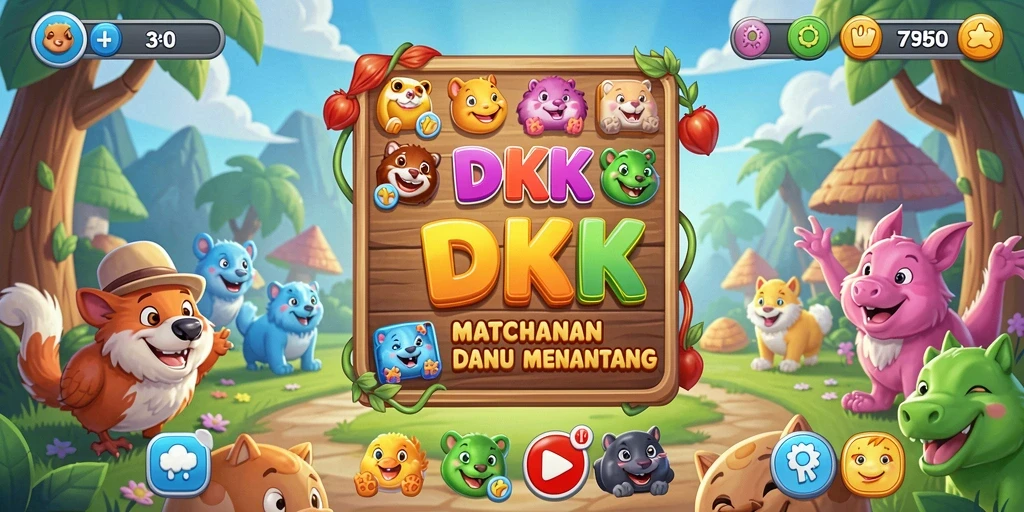 Menampilkan gameplay seru dan berwarna dalam DKK.