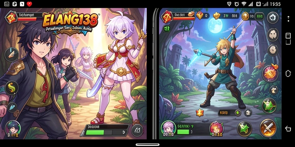 Tampilan menarik dari ELANG138 dengan karakter anime yang dinamis.