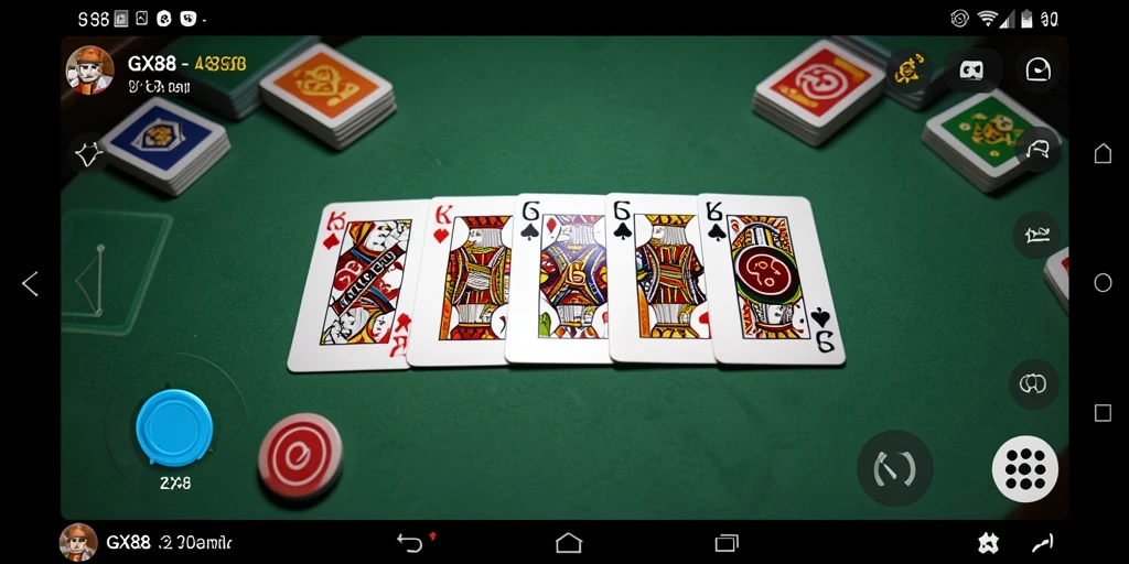 Tampilan seru gameplay GX88 dalam permainan Domino.