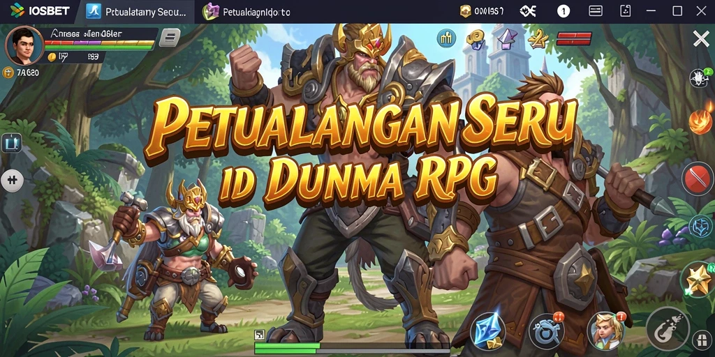 Tampilan gameplay menegangkan dalam petualangan RPG IOSBET.