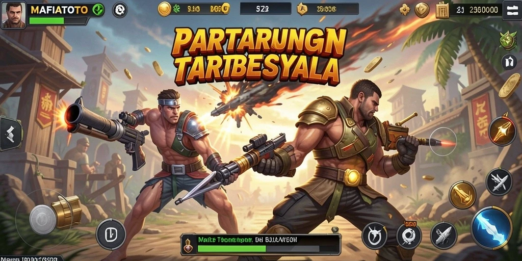 Tangkapan layar gameplay seru di MAFIATOTO Battle Royale.