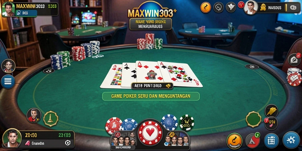 Gameplay seru dan grafis memukau dalam permainan Poker.