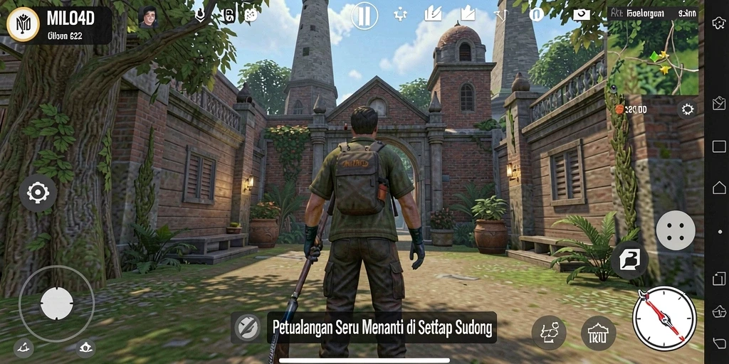 Tampilan gameplay <strong>MILO4D</strong> yang menakjubkan dengan aksi petualangan yang seru.