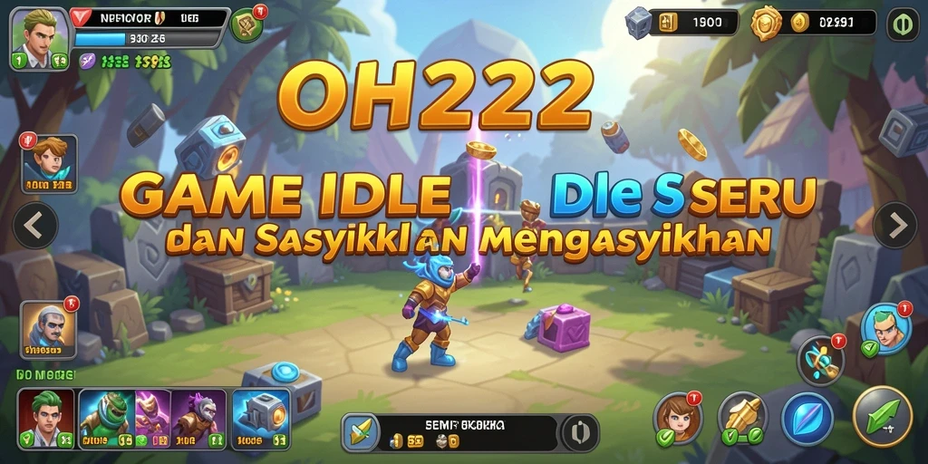 Tampilan gameplay OH222 yang seru dan interaktif sebagai game Idle.
