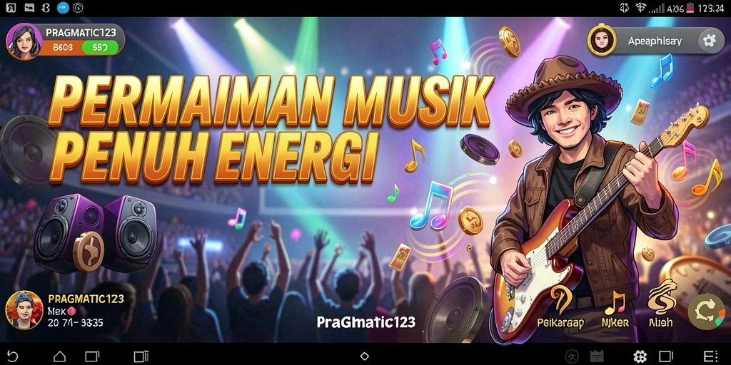 Tampilan gameplay PRAGMATIC123 yang penuh warna dan energik.