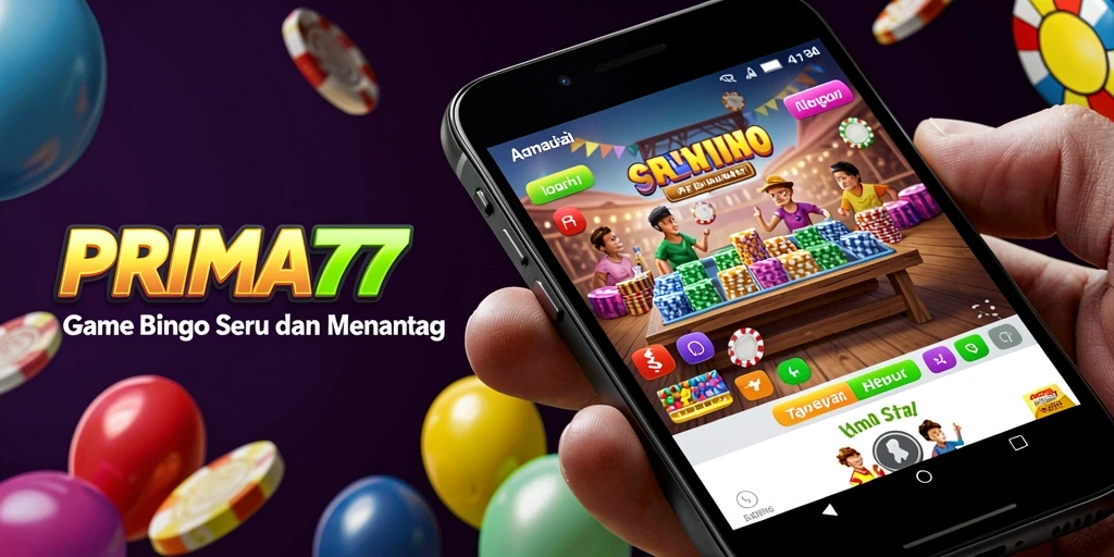 Tampilan utama gameplay Bingo di PRIMA77 yang menarik.