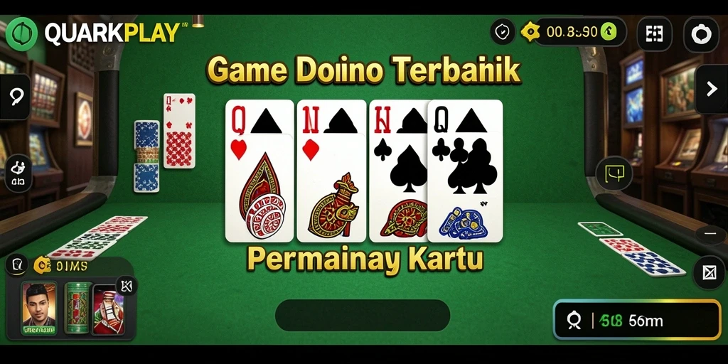 Tampilan screenshot utama dari gameplay Domino QUARKPLAY