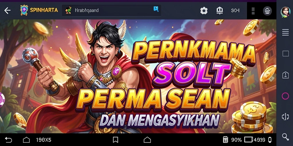 Tampilan gameplay SPINHARTA yang menawan dan interaktif.