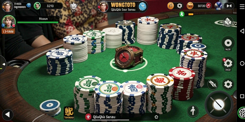 Gameplay QiuQiu yang seru dan kompetitif.