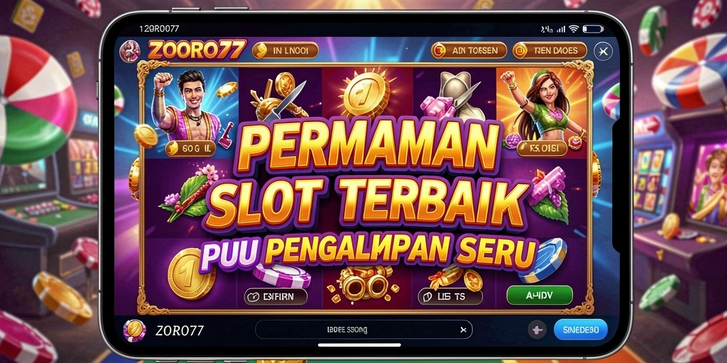 Gameplay Slot ZORO77 yang mendebarkan dan penuh warna.