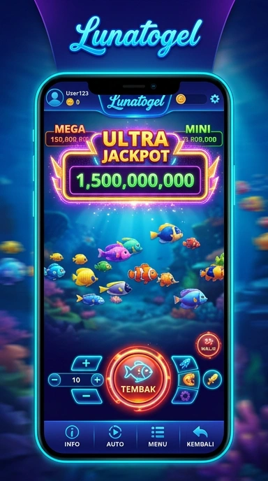 Screenshot aplikasi lunatogel yang menunjukkan beragam kategori.